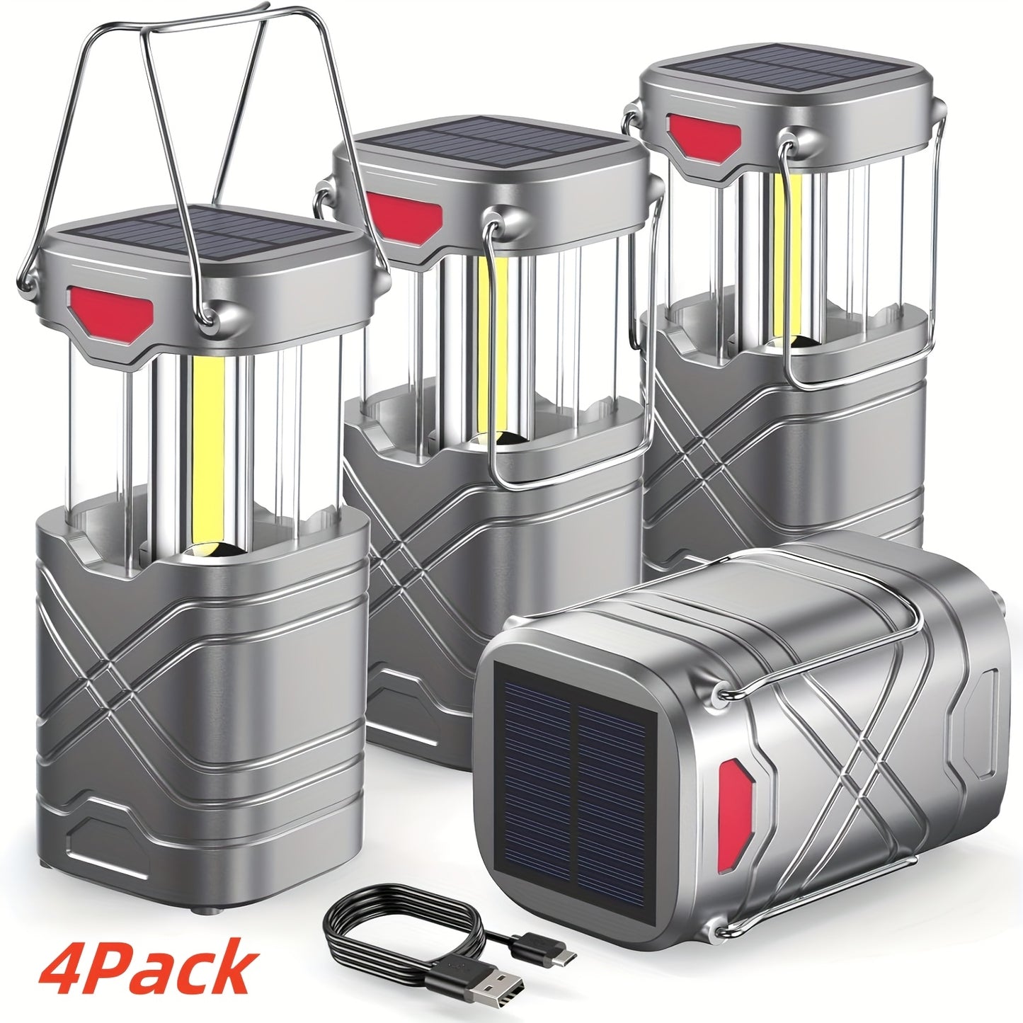 Rechargeable 4/8 Pack Camping Lantern