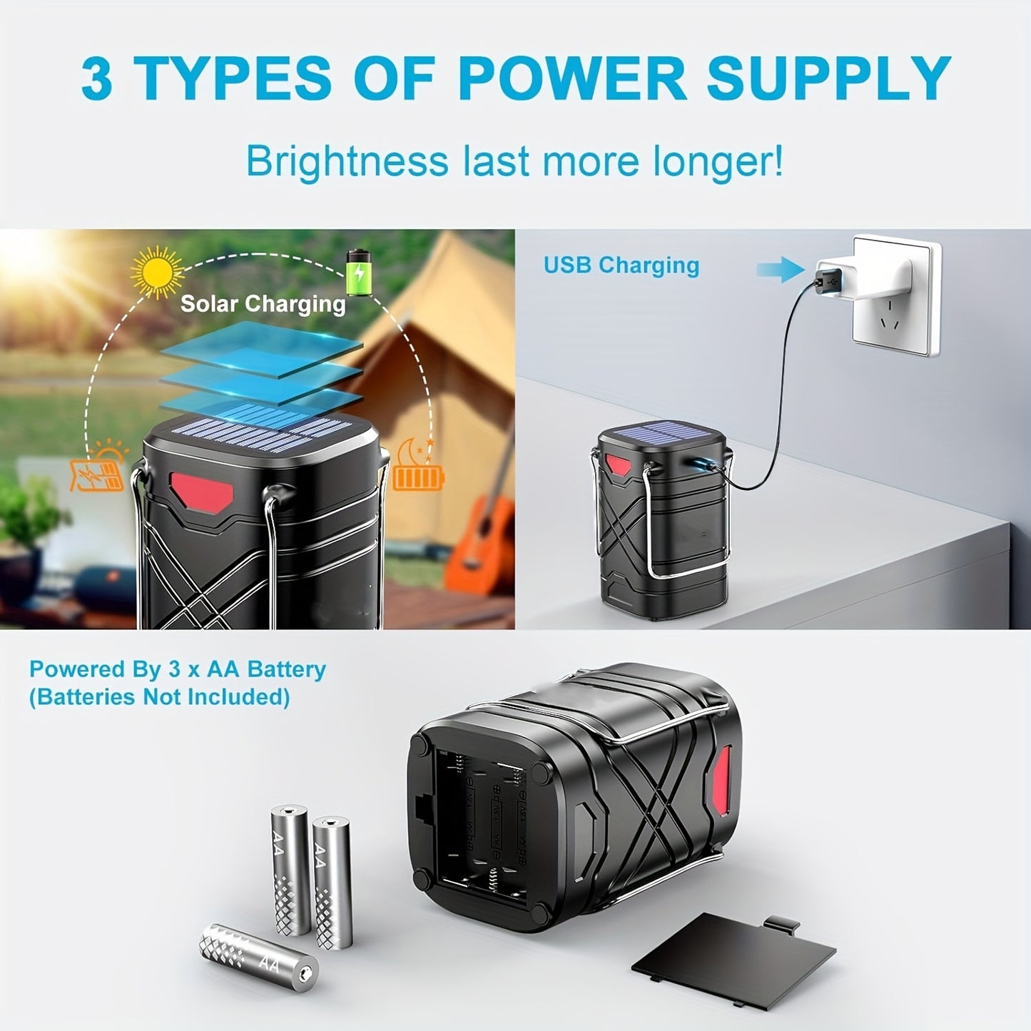 Rechargeable 4/8 Pack Camping Lantern