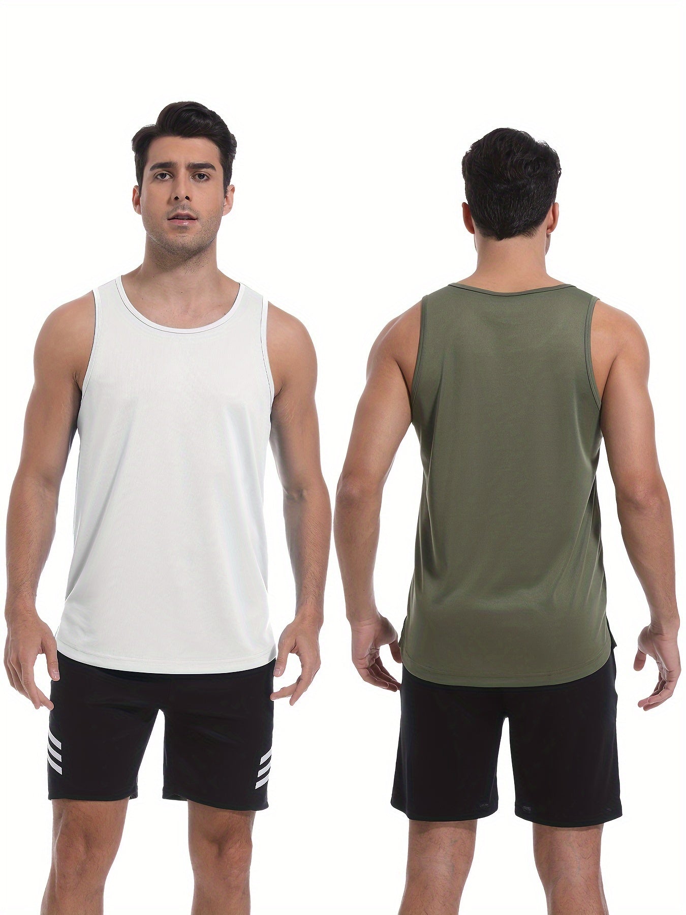 6pcs Men's Quick-Dry Athletic Tank Tops