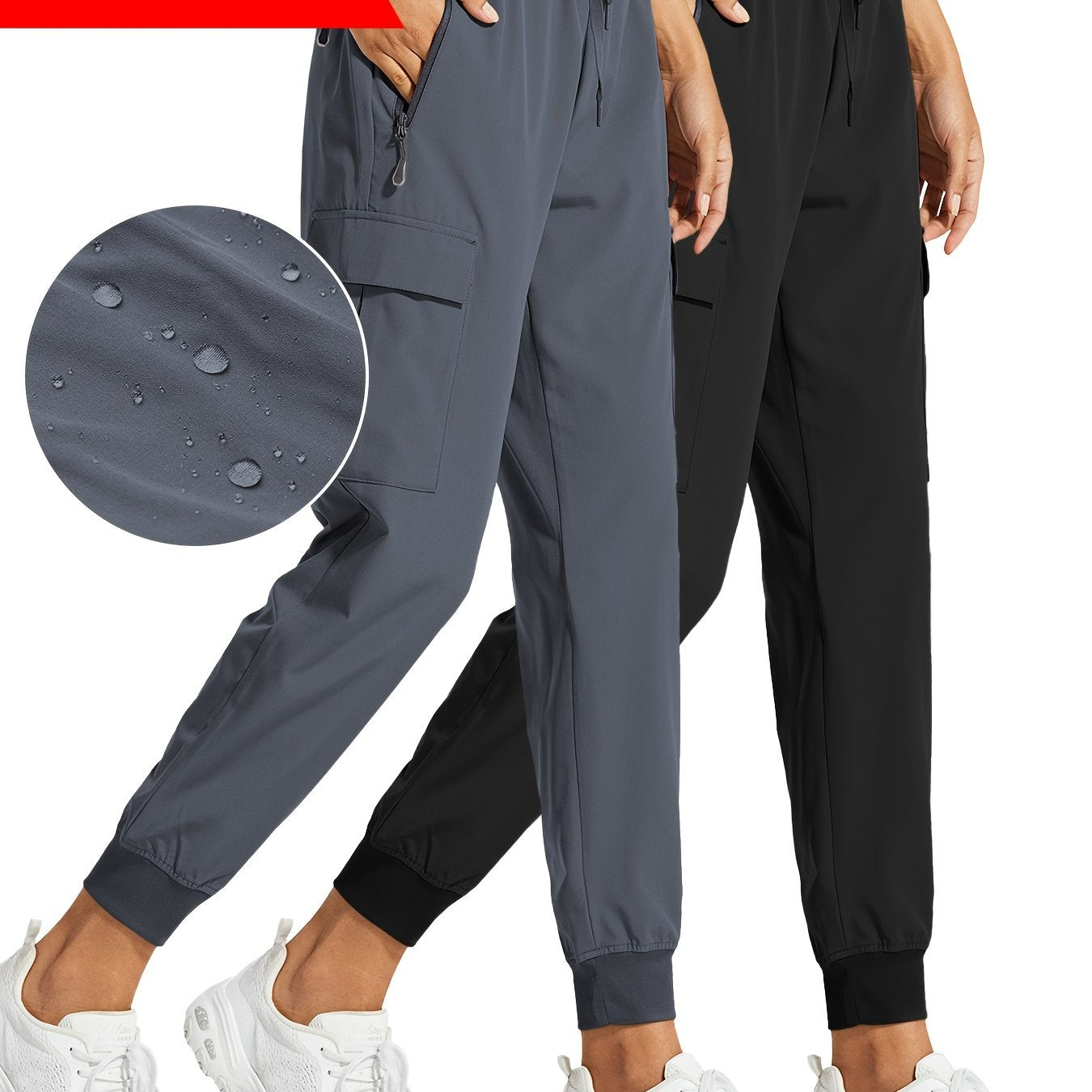 2PCS Women's Cargo Joggers