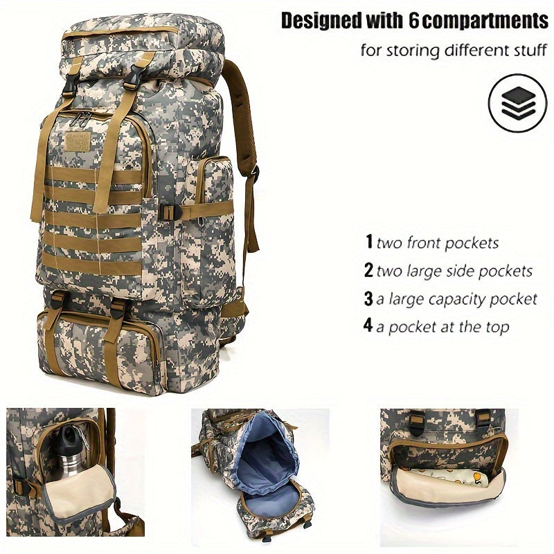 Outdoor Backpack with Multi Compartments And Adjustable Straps