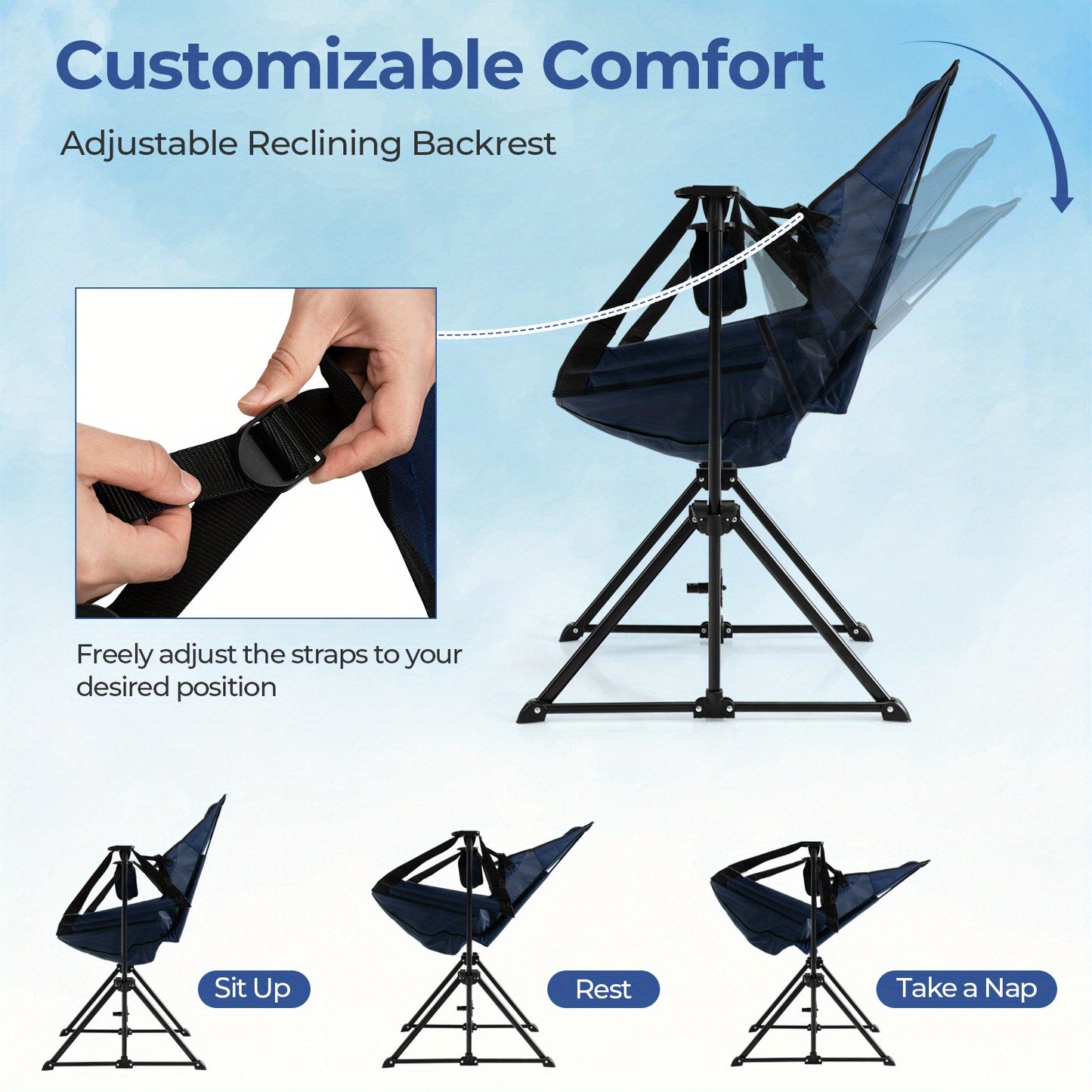 Camping Lounge Chair w/ Footrest
