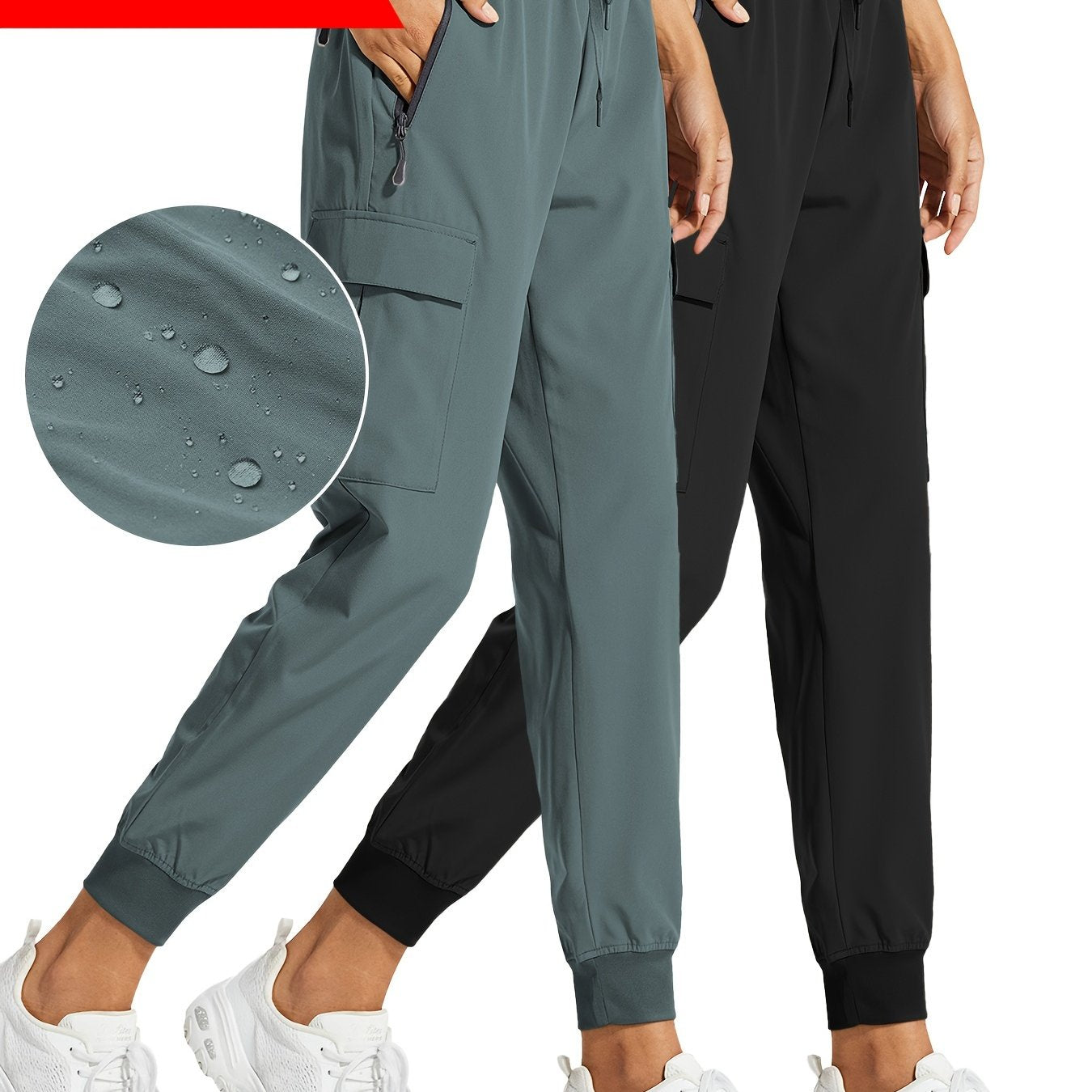2PCS Women's Cargo Joggers
