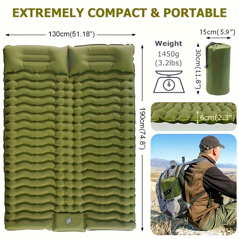 Camping With A Two-person Sleeping Pad Air Mattress