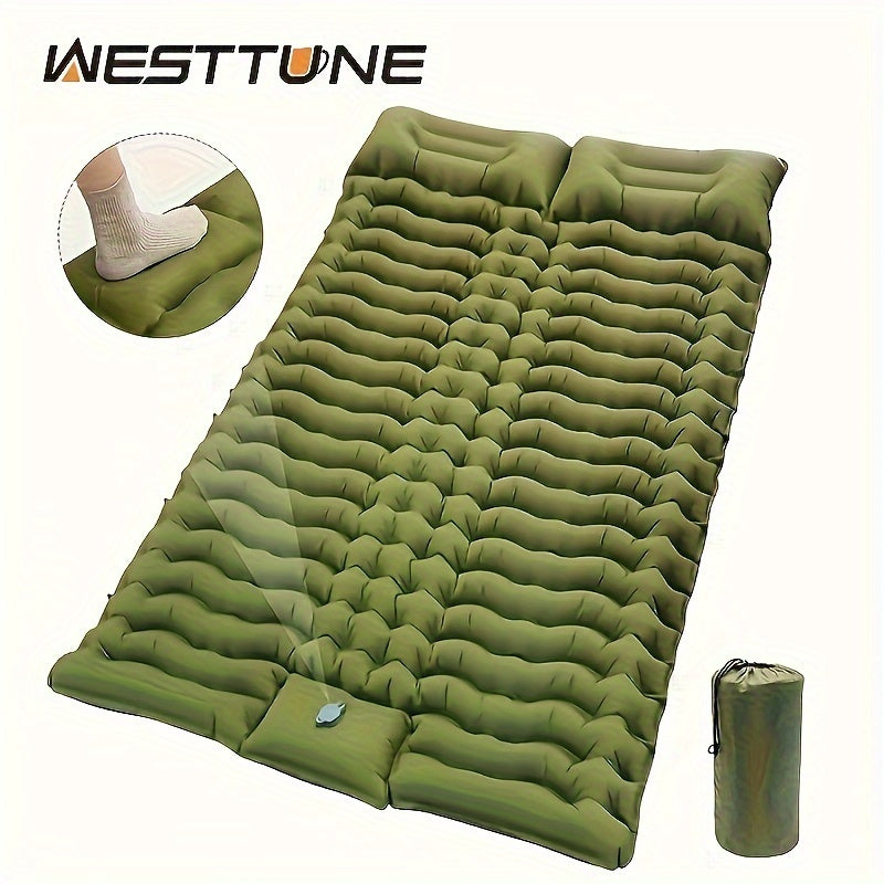 Camping With A Two-person Sleeping Pad Air Mattress