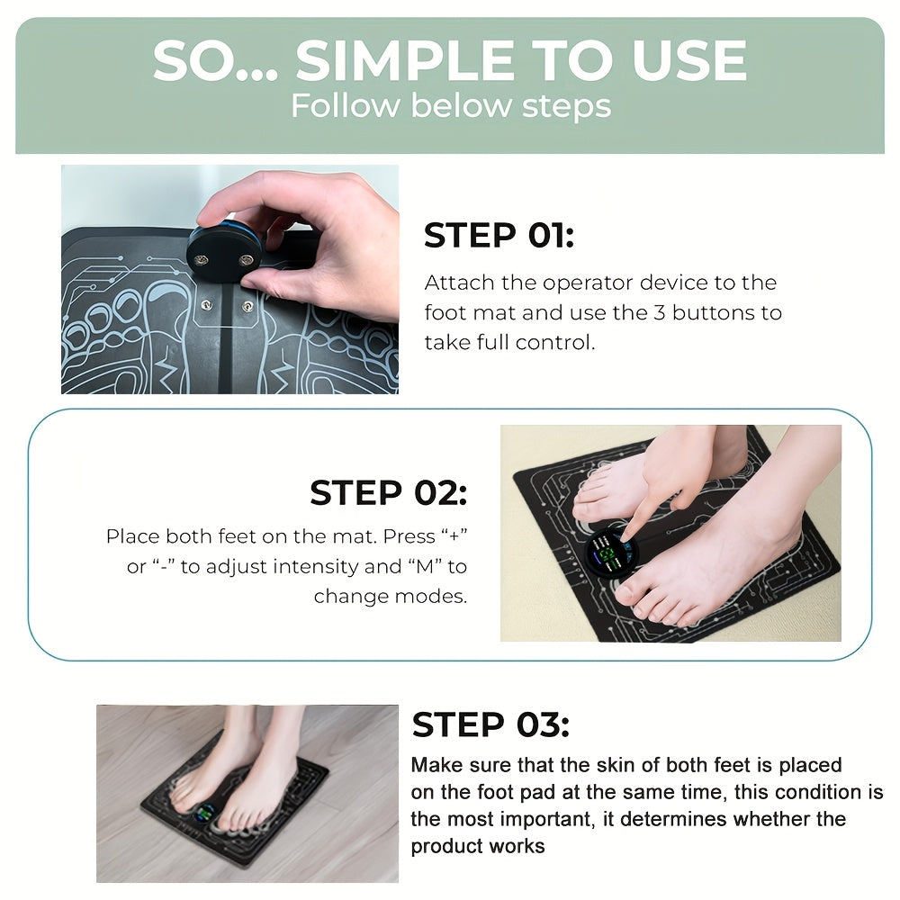 Portable Rechargeable Foot Massage Pad