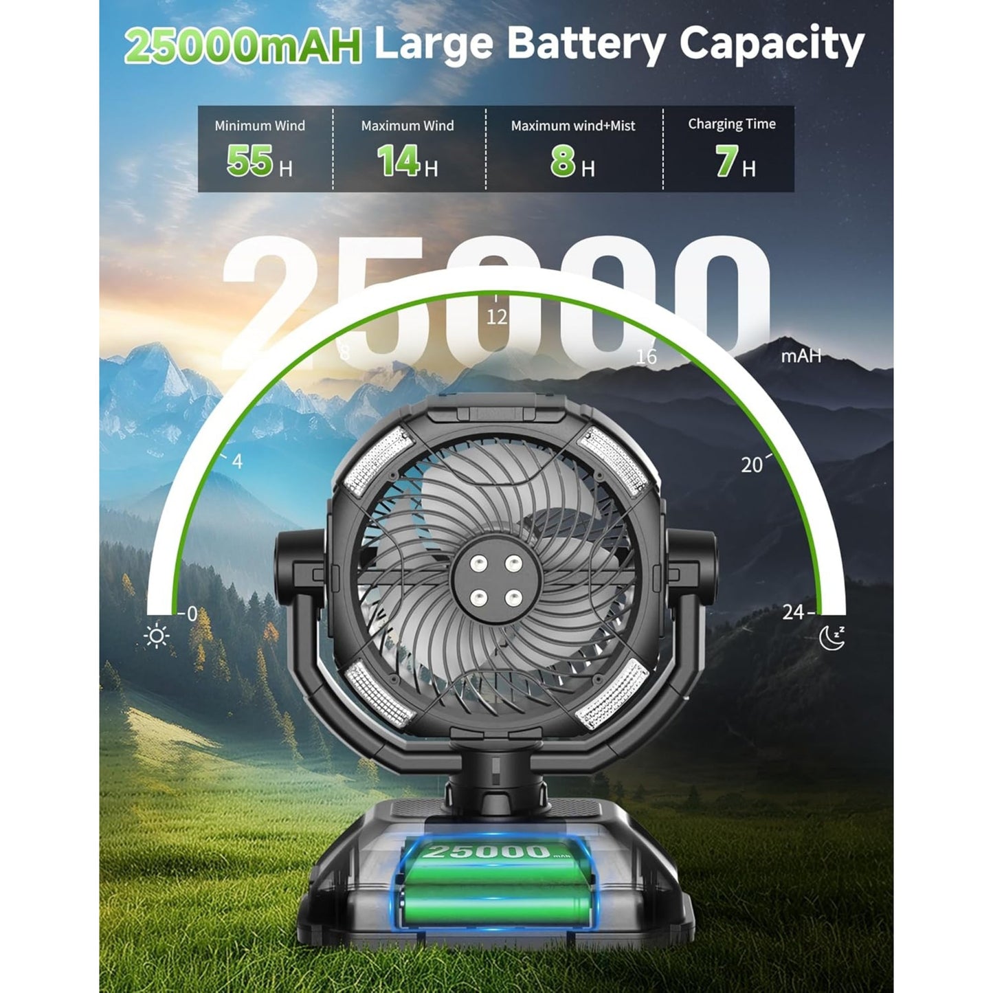 Misting Fan With 1.85 GAL Bucket
