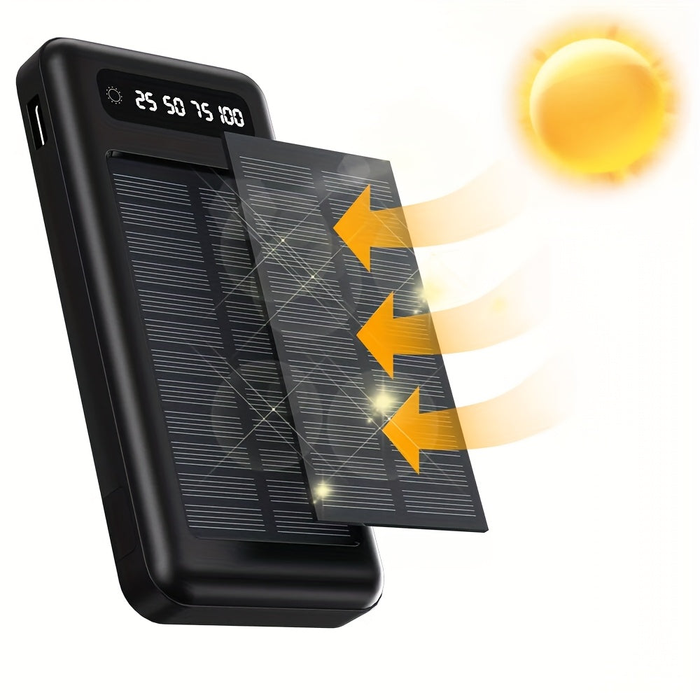 10000mAh USB Portable Charger Solar Super Power Bank