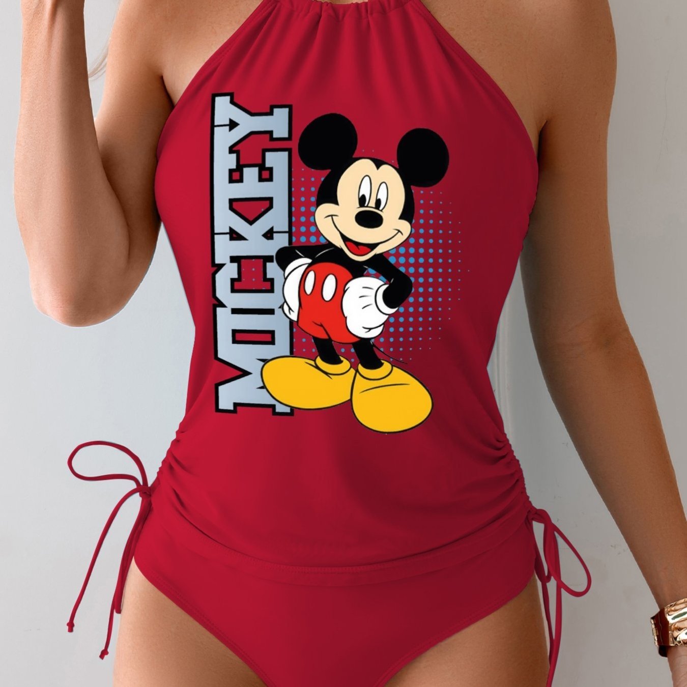 Disney Mickey Mouse Print Swimsuit