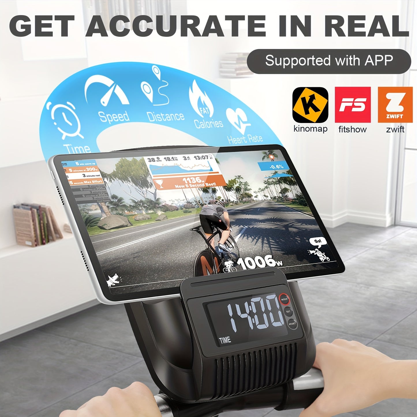 Elliptical Exercise Machine With Hyper-Quiet Front Magnetic Driving System