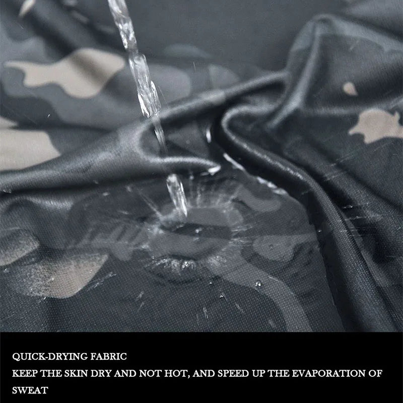 Men Camo T-Shirts Quick Dry Short Sleeve Shirt