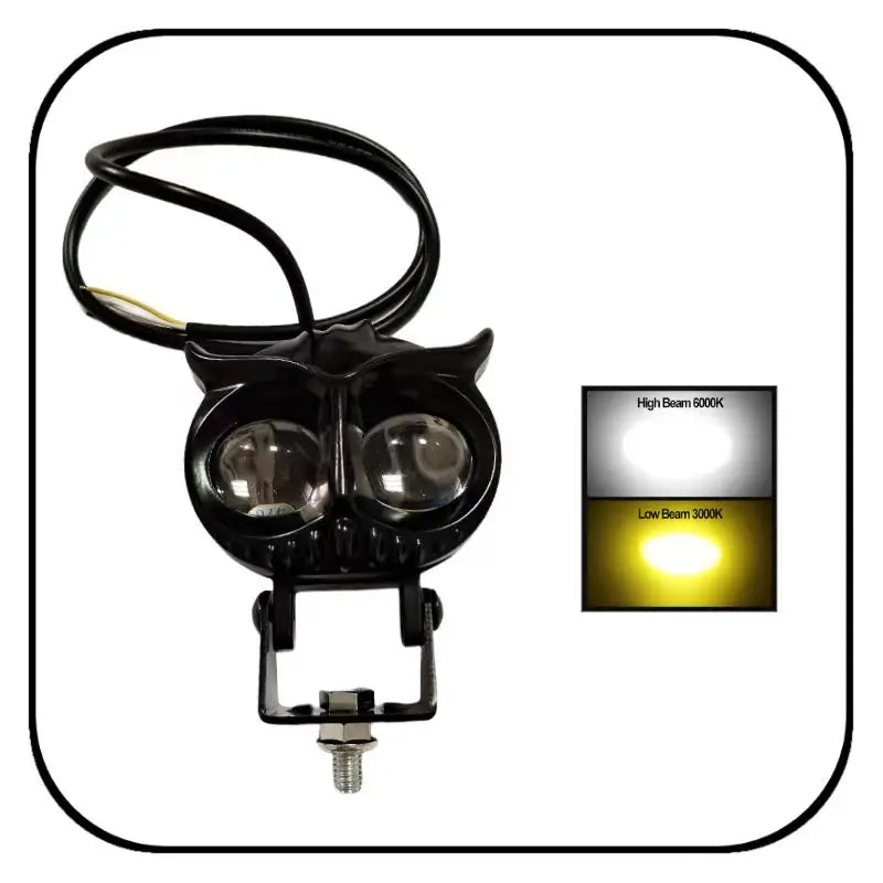 1PC motorcycle LED light binocular owl