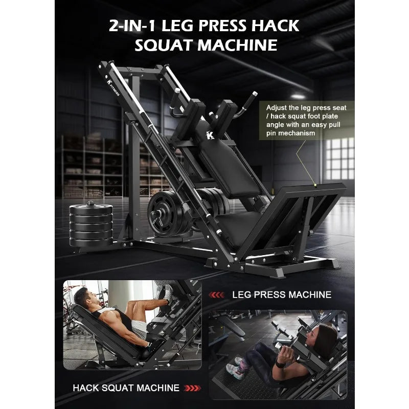 Leg Press Hack Squat Machine