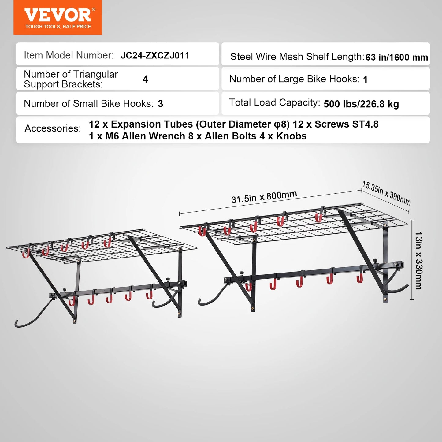 500 lbs Bike Storage Rack