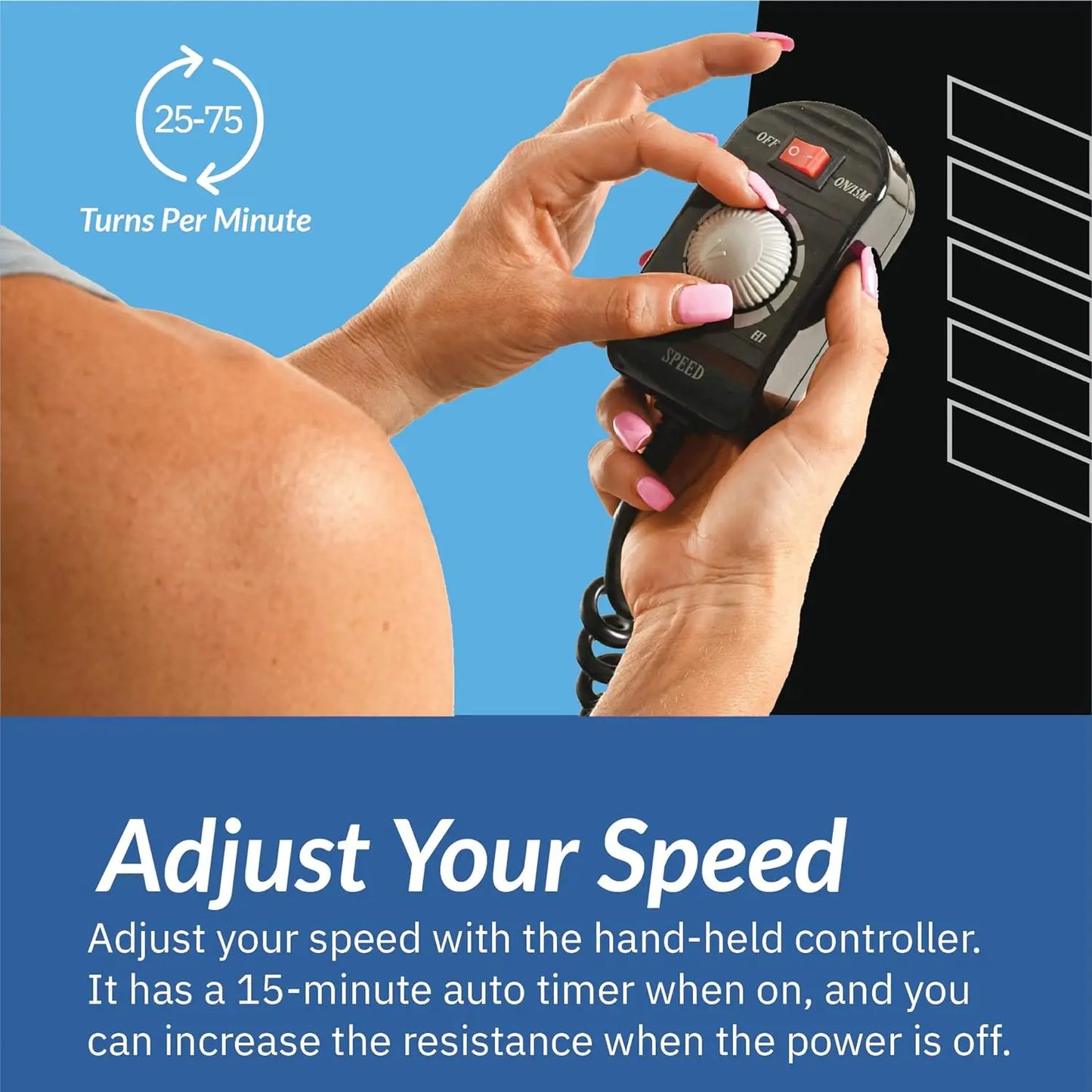 2000M Motorized Under Desk Exercise Bike