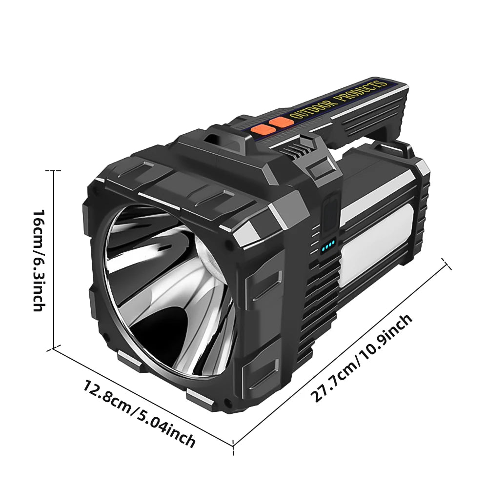 Solar Energy High Power LED Flashlight
