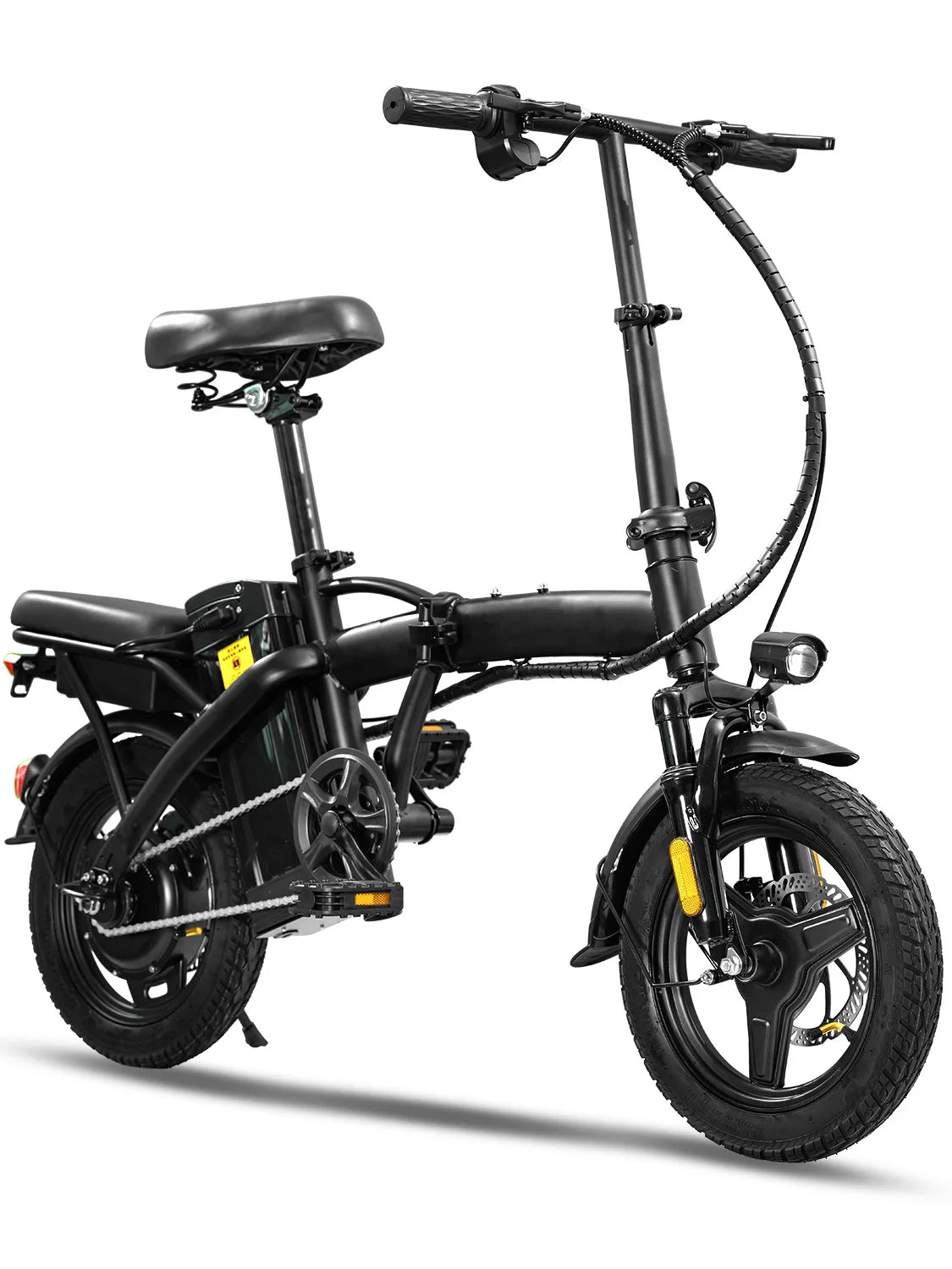 Adult folding basket electric bicycle