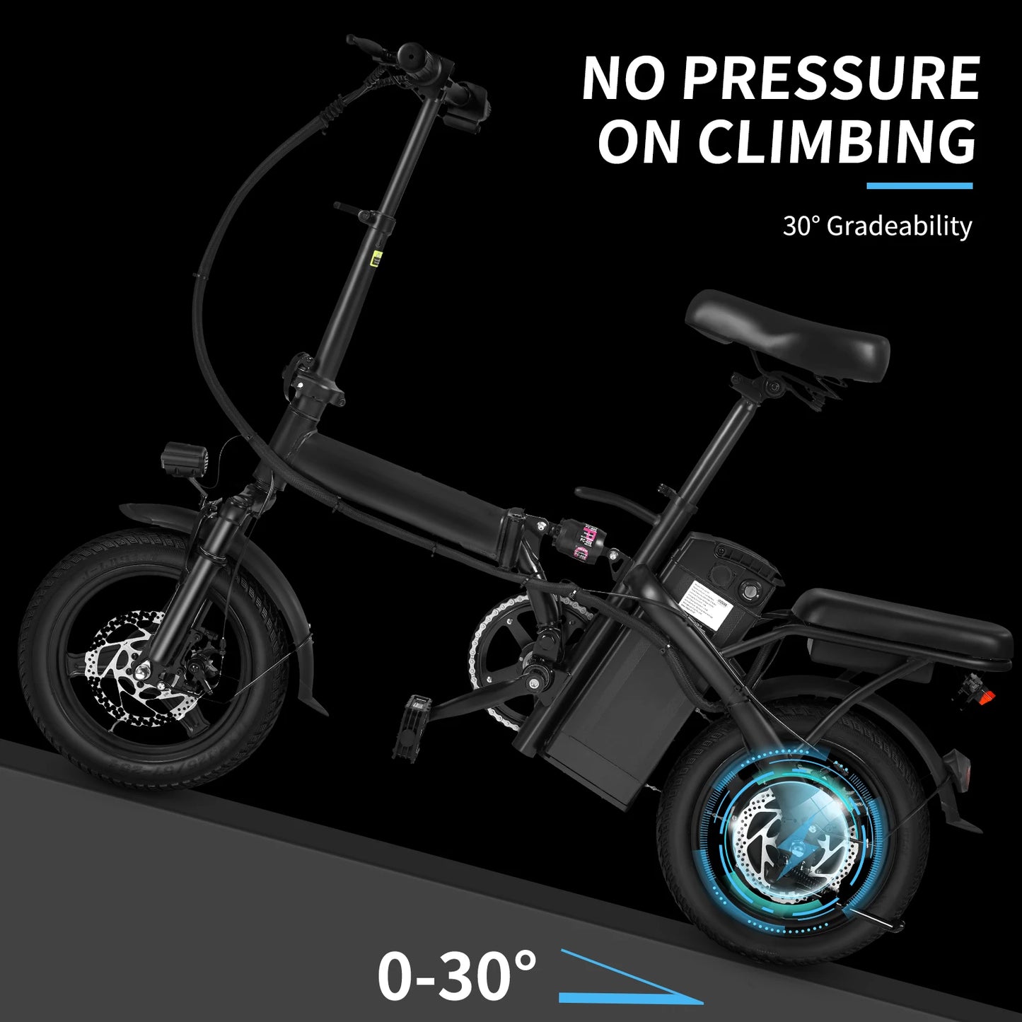 Adult folding basket electric bicycle