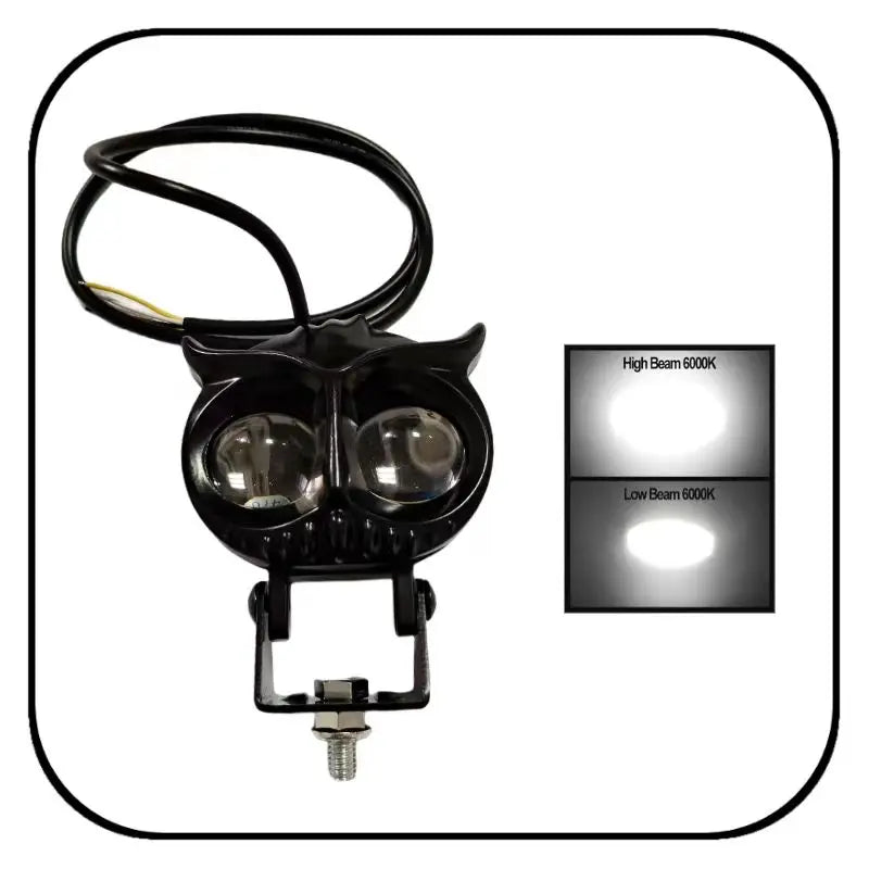 1PC motorcycle LED light binocular owl
