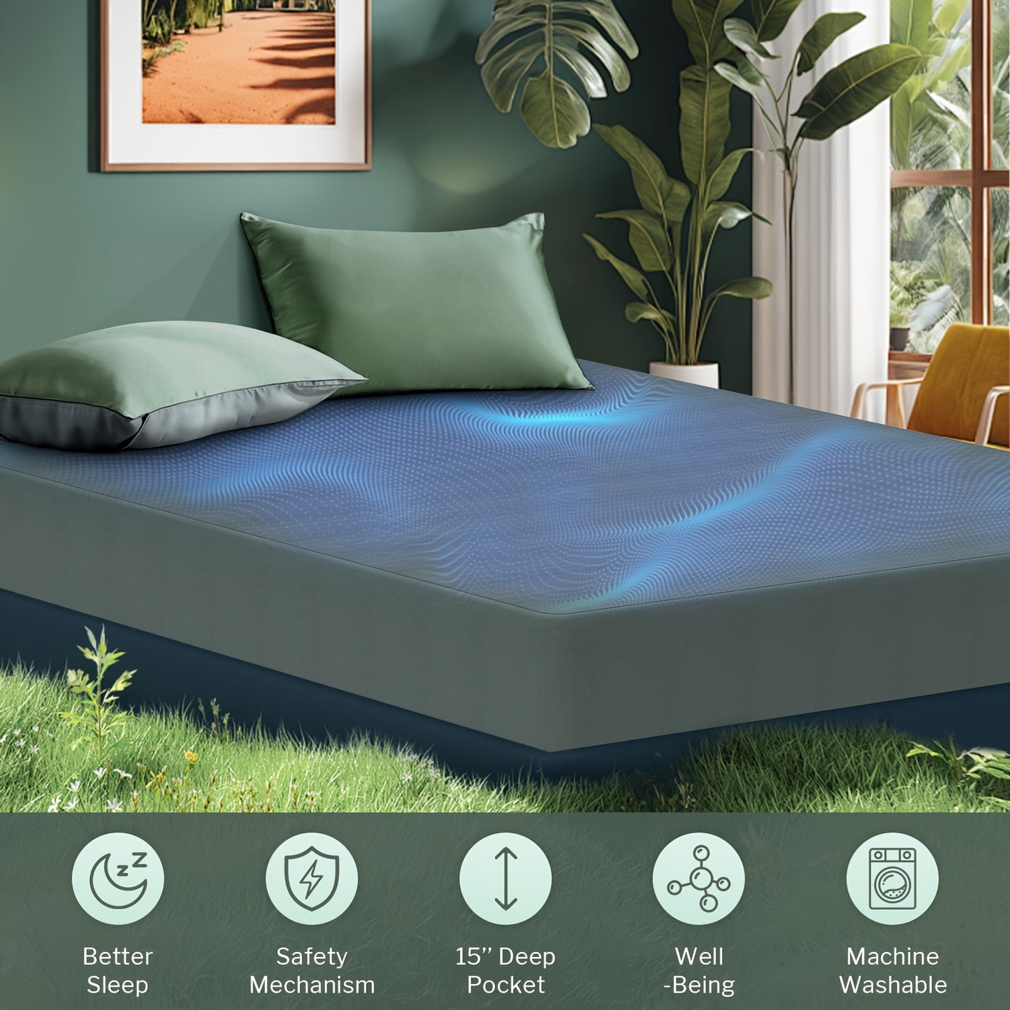 Earthing Sheets - 95% + 5% Pure Silvery Fibre