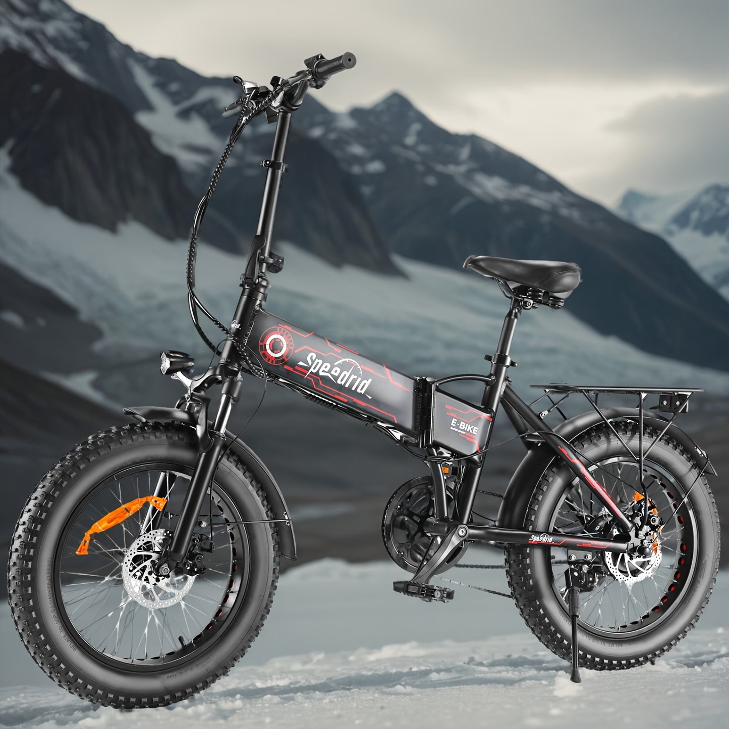 Powerful 500W 20" Fat Tire Folding Electric Bike for Adults