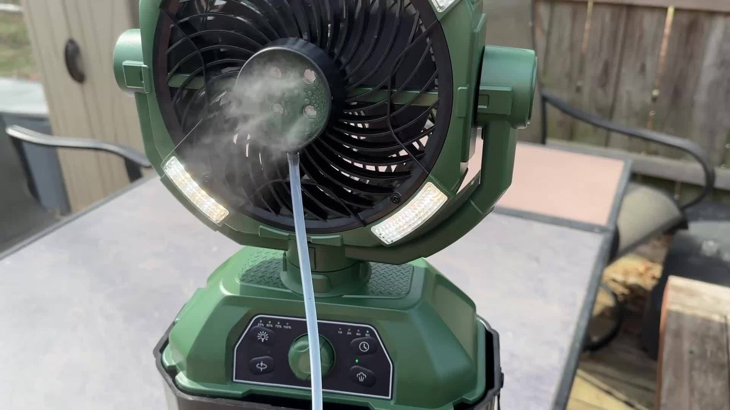 Misting Fan With 1.85 GAL Bucket