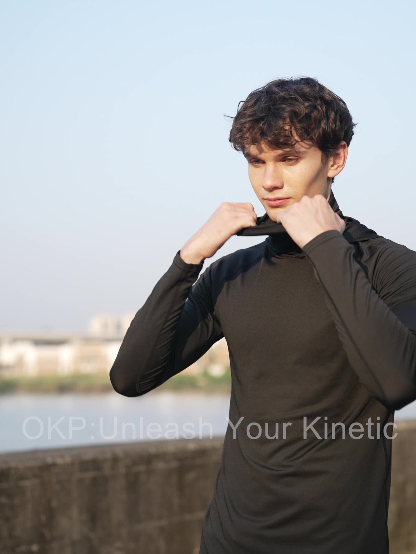 3 Pcs High Stretch Long Sleeve Solid Men's Rash Guard Shirts