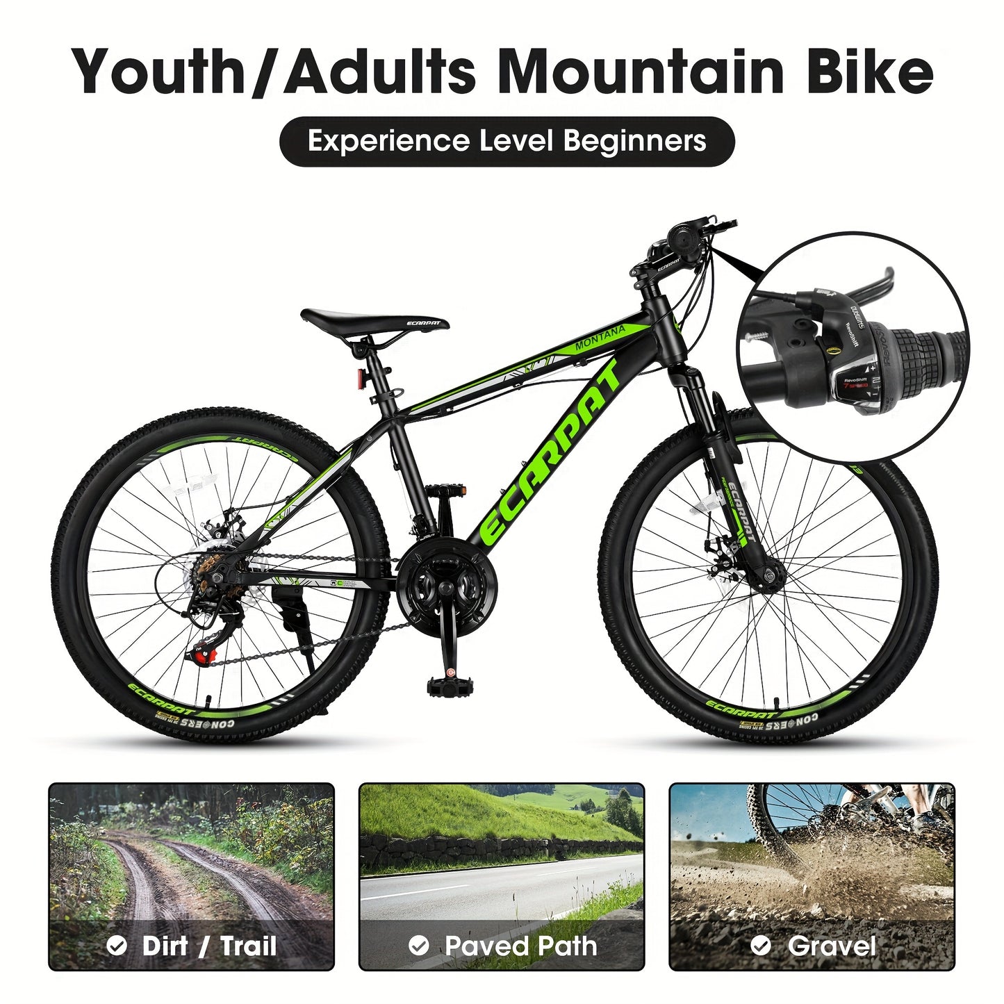 24 Inch Mountain Bike Bicycle For Adults