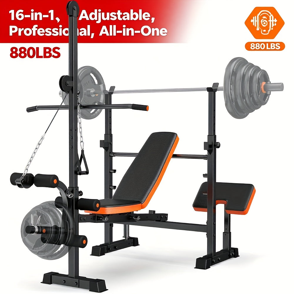 8-in-1 All In One Adjustable & Foldable Weight Bench