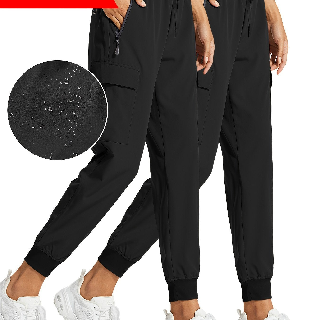 2PCS Women's Cargo Joggers