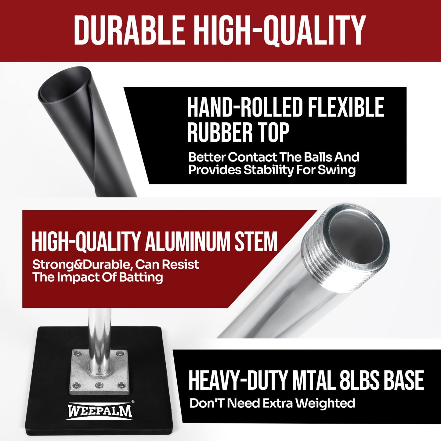 Adjustable Baseball/Softball Hitting Tee -