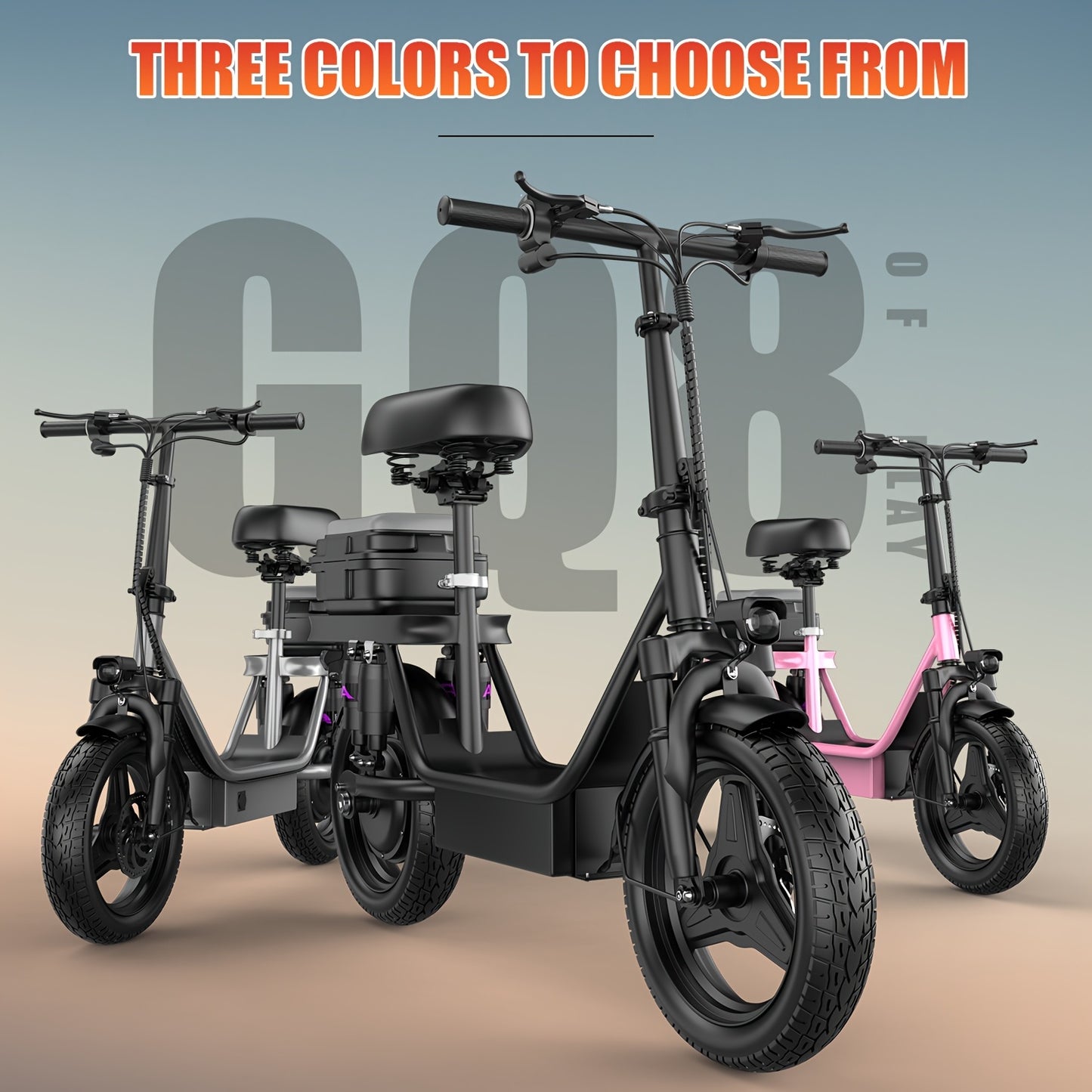 740W Adult Electric Scooter with Seat