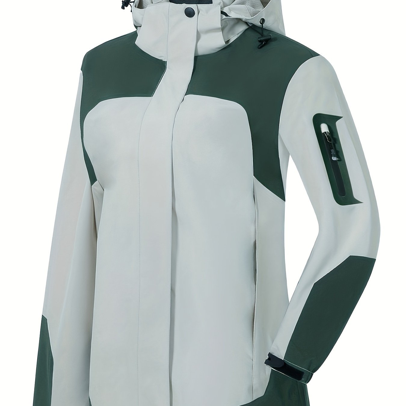 Womens Rain Jacket Lightweight Active Outdoor Raincoat With Removable Hood