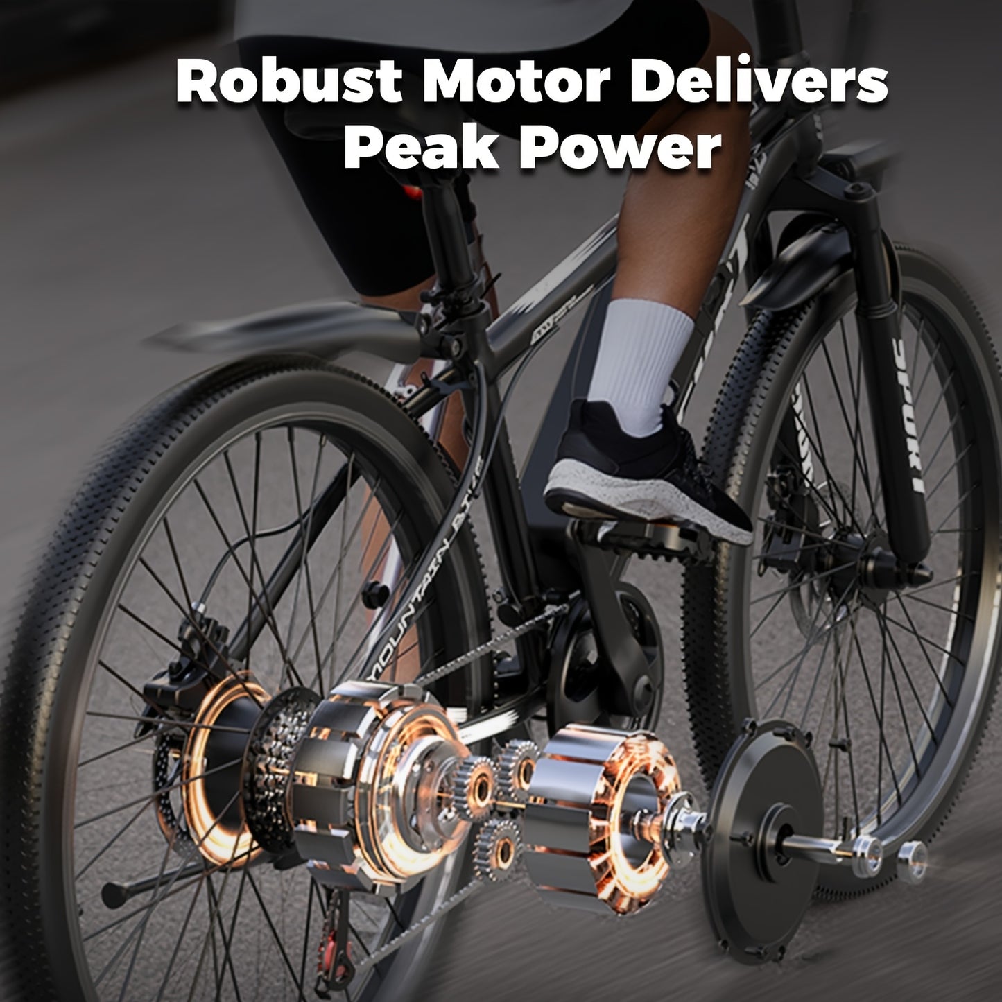 G26 749W/500-750W Peak Motor Electric Bike for Adults