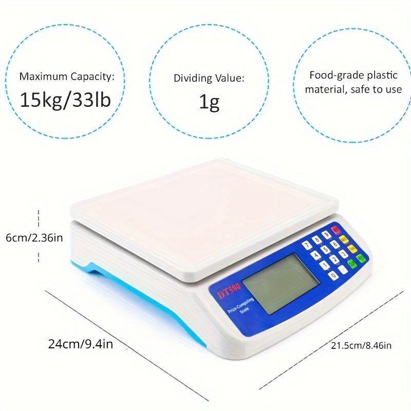 1pc 66.14LB/ 0.04oz Precision LCD Digital Scale