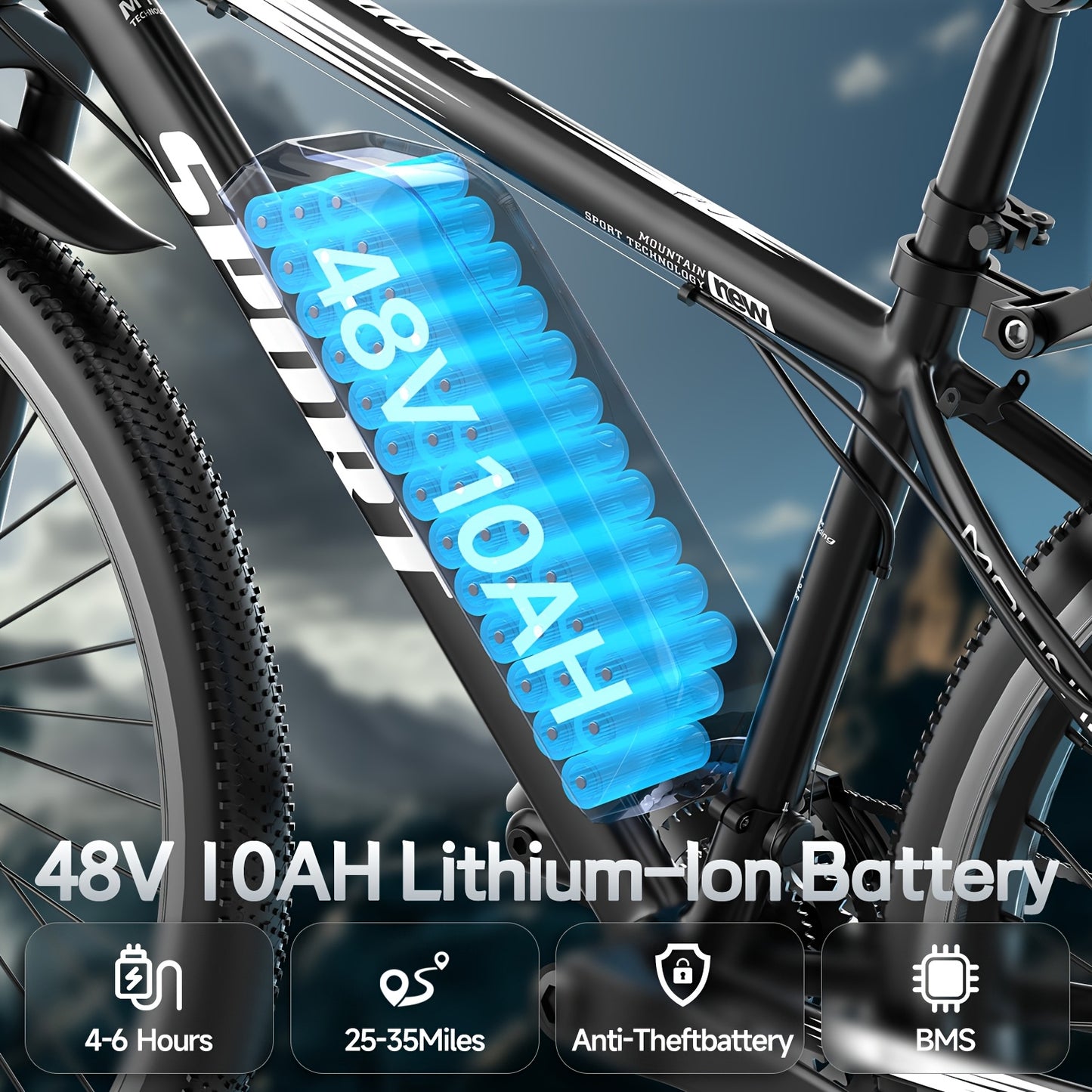 26 Inch Mountain E-Bike