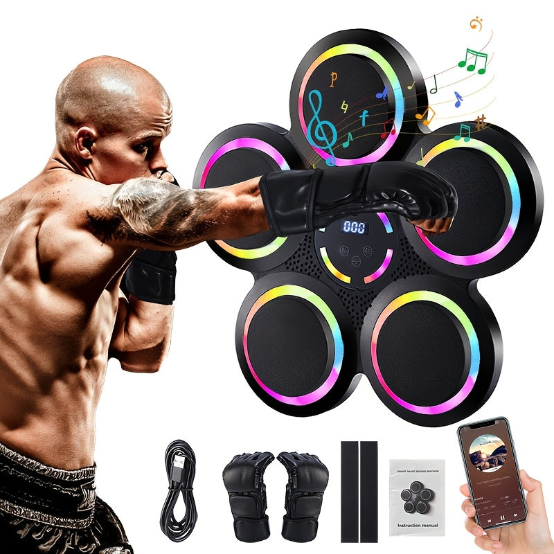 Height Adjustable Intelligent Music Boxing  Mounted Sports Trainer