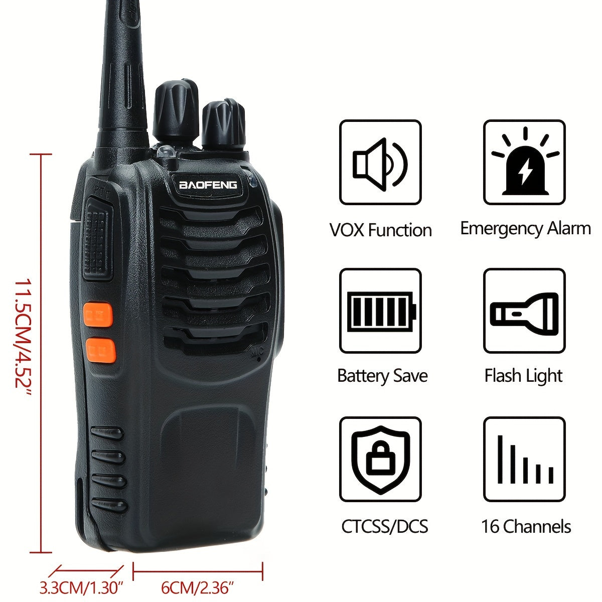 4pcs Long Range Walkie Talkie