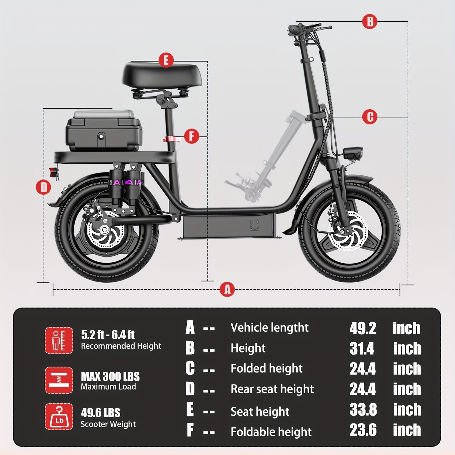 740W Peak Electric Scooter