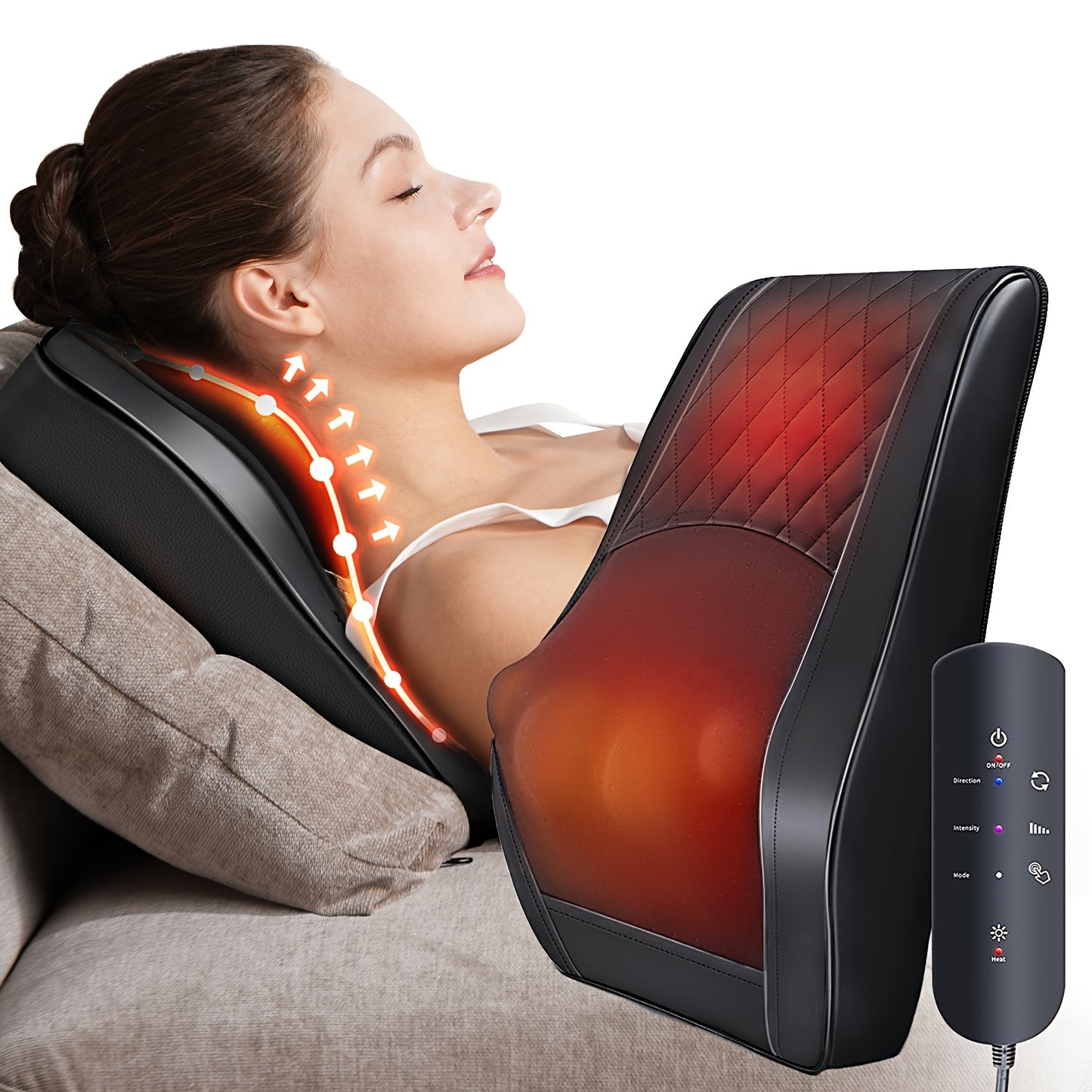 Shiatsu Neck And Shoulder Massager 1pc Ideal For Home, Office, Travel Use