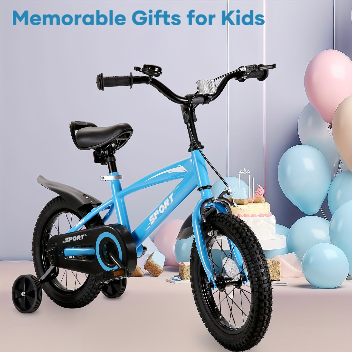 14 Inch Kids' Bicycle - Sturdy, Adjustable, Training Wheels