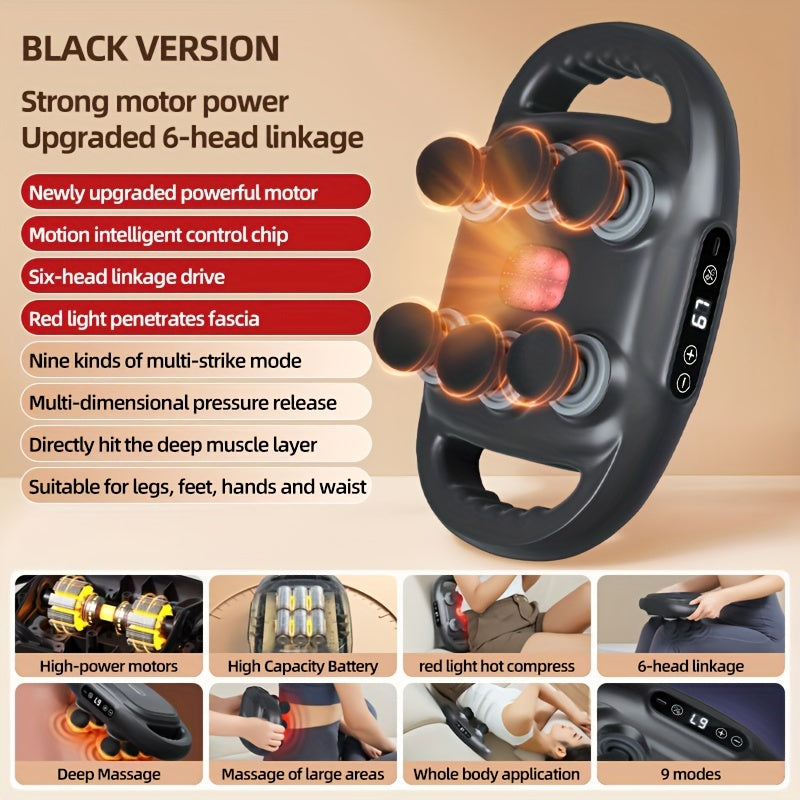 Six Head Multi-function Electric Massage Gun