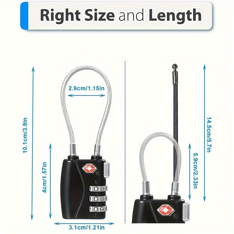 1-Pack TSA-Approved Travel Locks