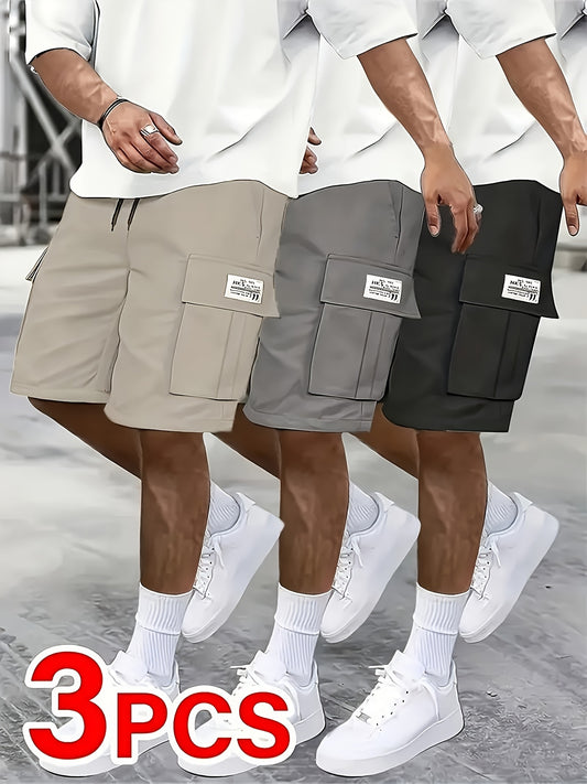 3-Pack Men's Cargo Shorts