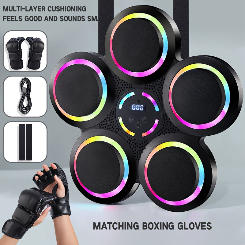 Height Adjustable Intelligent Music Boxing  Mounted Sports Trainer