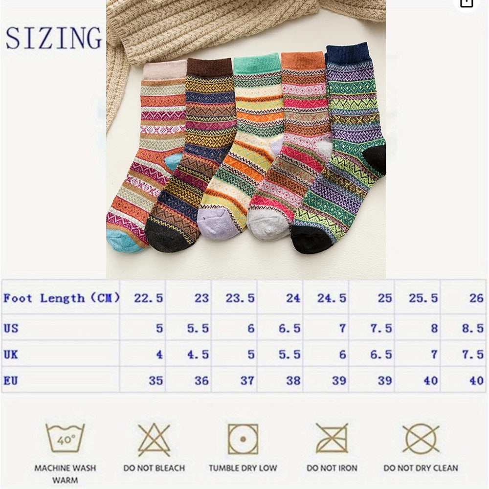 Super Soft Wool Mid Tube Socks - 10 Pairs