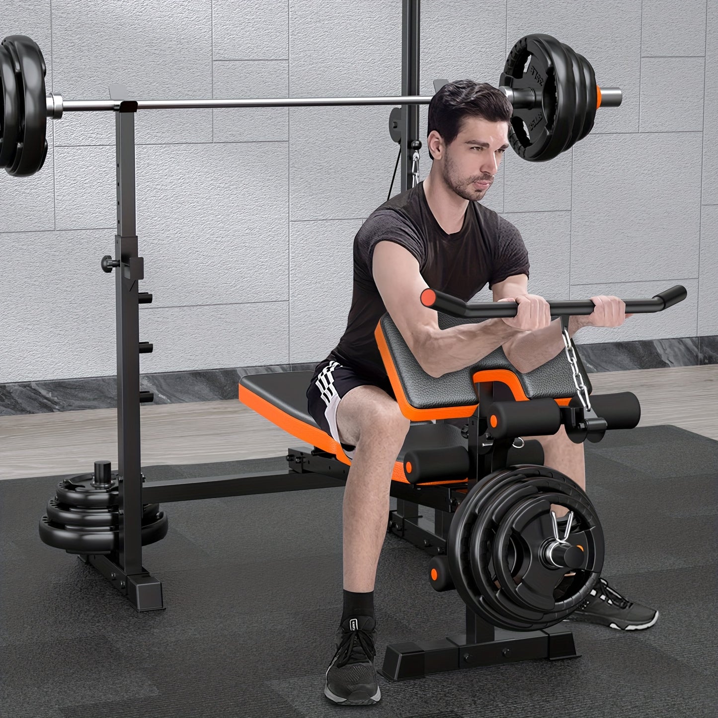 8-in-1 All In One Adjustable & Foldable Weight Bench