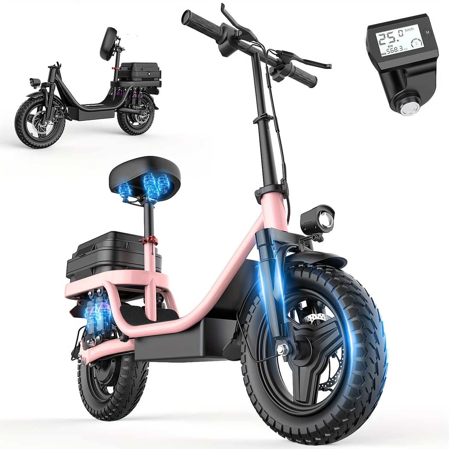 740W Adult Electric Scooter with Seat