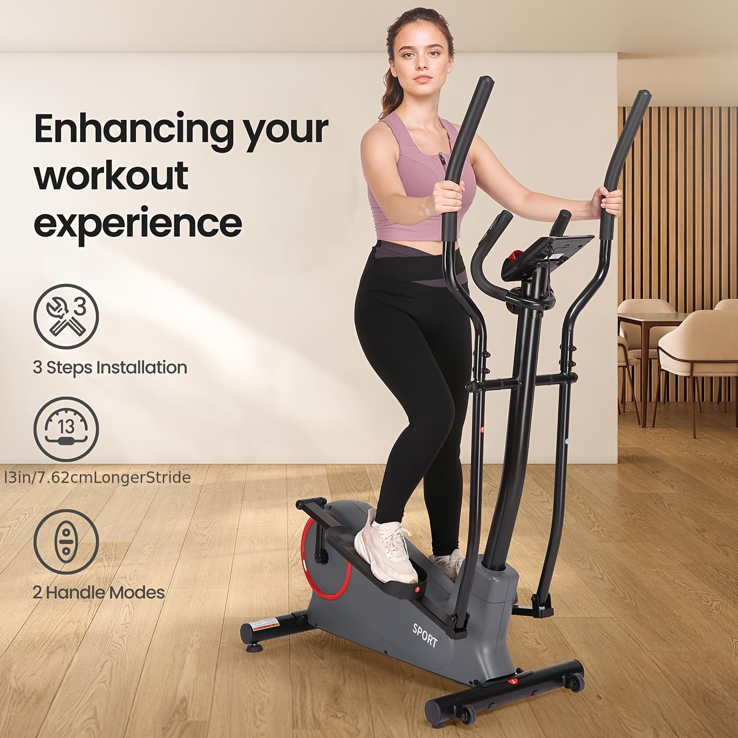 Front Flywheel Elliptical Machine