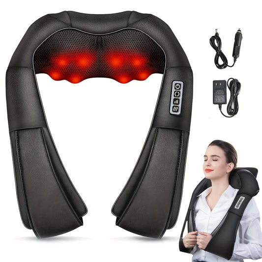 4D Deep Kneading Shiatsu Electric Massager with Heat